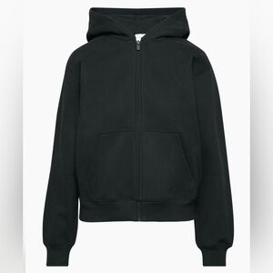 TNA Cozy Fleece Zip Up Hoodie | Size M | Black